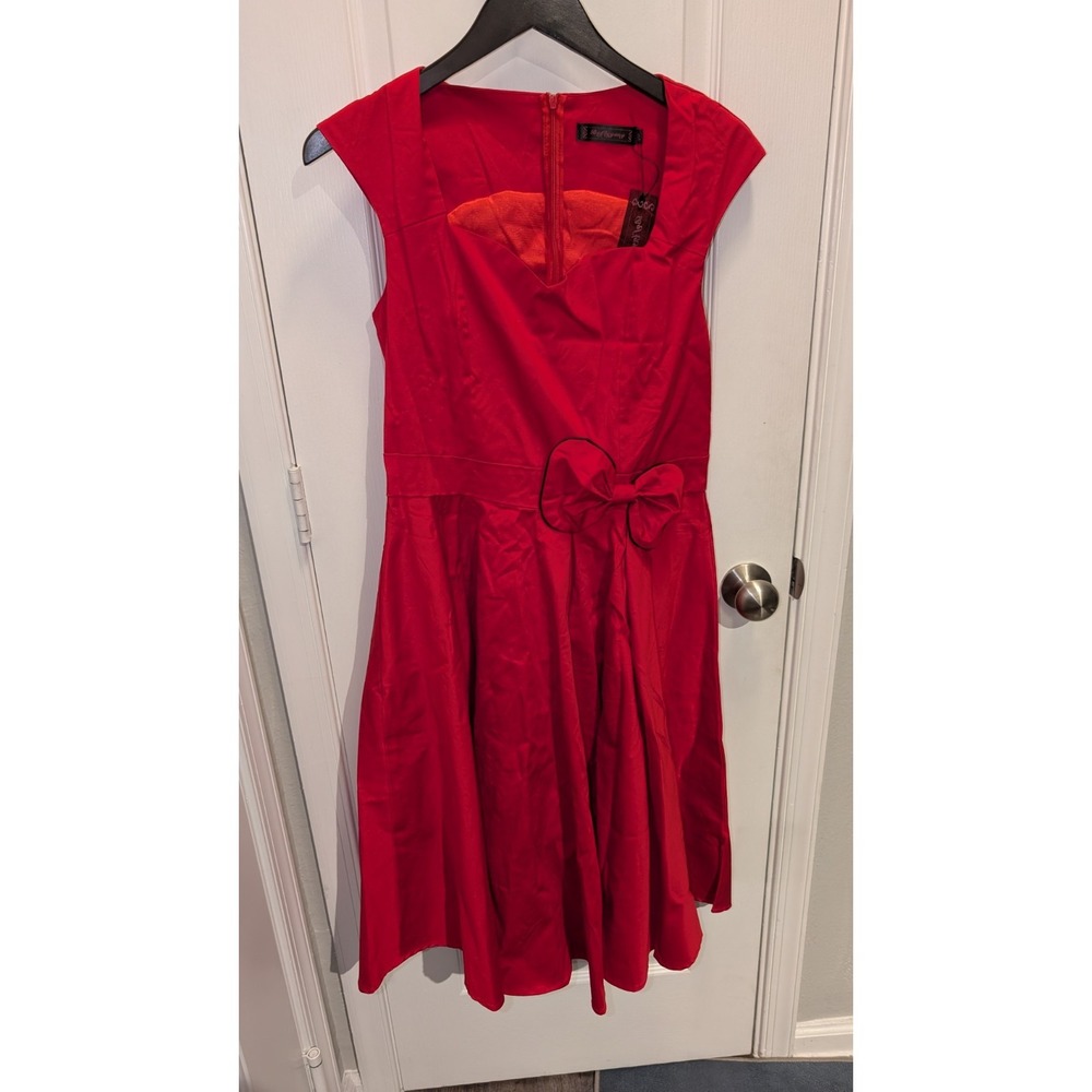 Women's Bo Fly‎ 60s Style Red Dress Size XXL